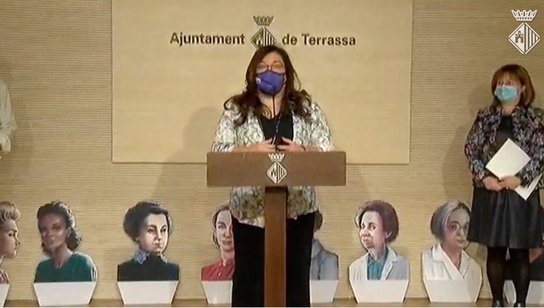 Presentació del 2n Congés Dones, Ciència I Tecnologia a càrrec de Núria Salán a l'Ajuntament de Terrassa