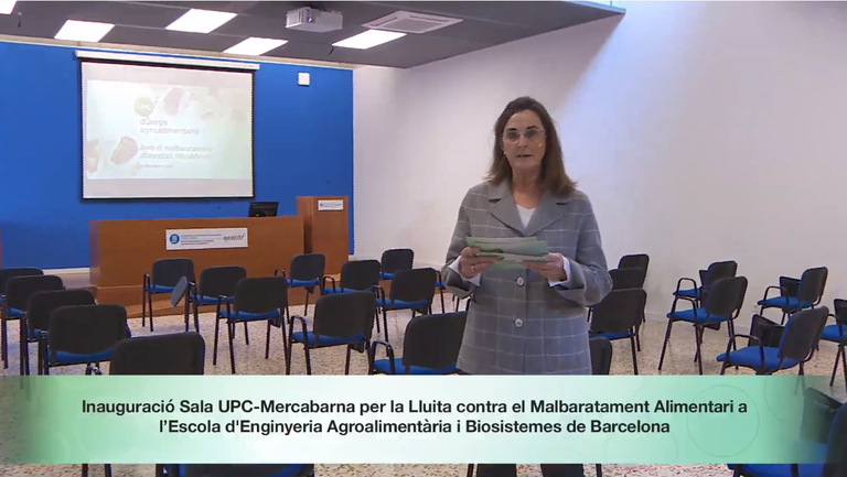 Presentació de l'UPCDiàlegs​ Amb el Malbaratament Alimentari no tenim #ResAPerdre amb la directora de l'EEABB