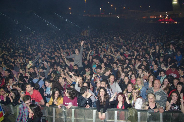 Assistents de la Telecogresca 2013 al Parc del Fòrum
