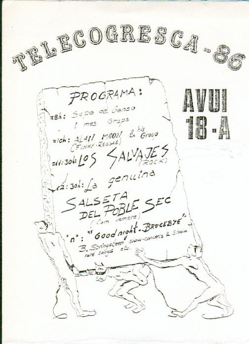 Cartell Telecogresca 1986