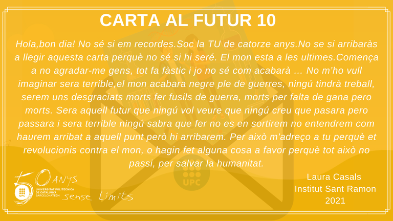 Carta al futur 10