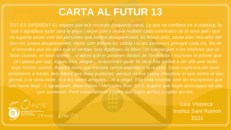 Carta al futur 13