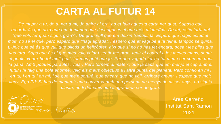 Carta al futur 14