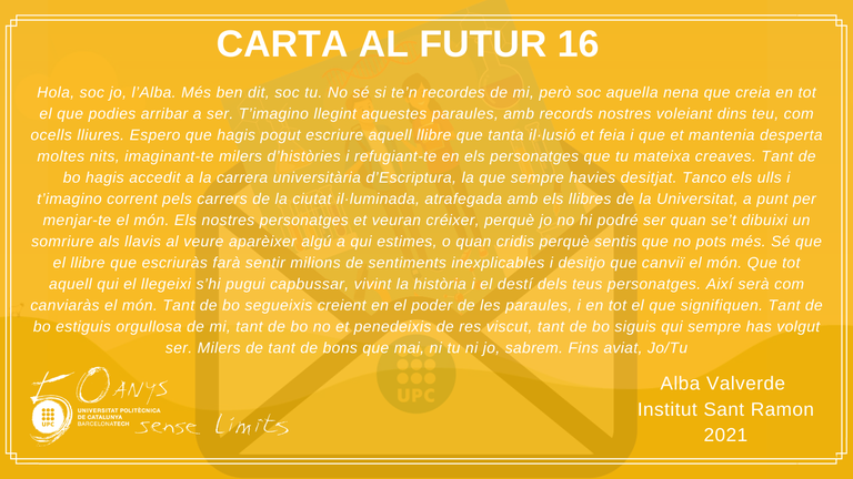 Carta al futur 16
