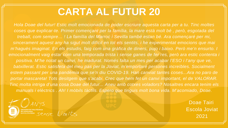 Carta al futur 20