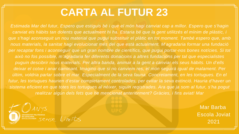 Carta al futur 23