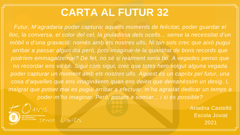 Carta al futur 32