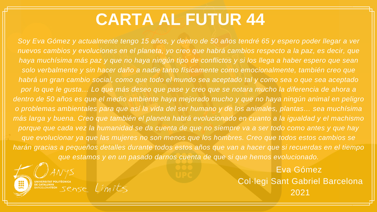 Carta al futur 44