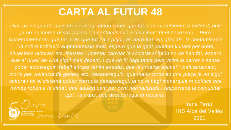 Carta al futur 48