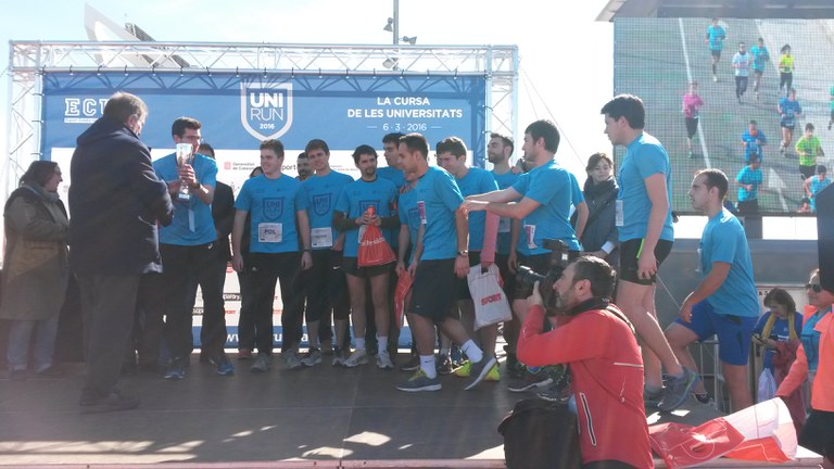 Unirun, 7a edició de la cursa de les universitats catalanes. Al 2021, la UPC ha estat la universitat amb més participació amb 854 inscrits (2016)