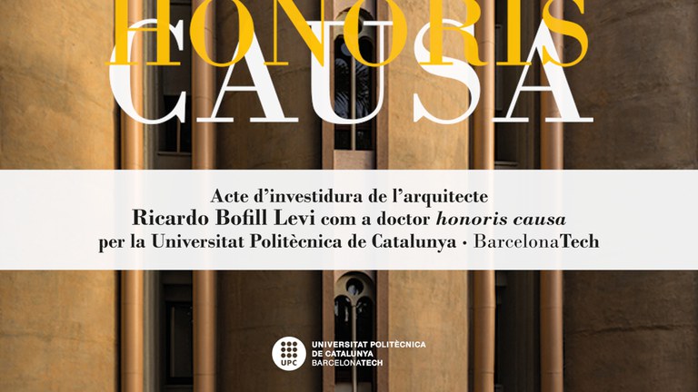 Acte d'investidura com a doctor 'honoris causa' de Ricardo Bofill Levi