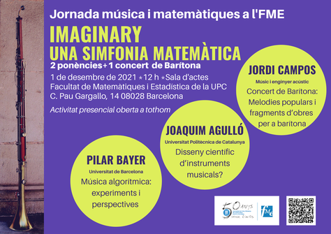 Jornada "Imaginary, una simfonia matemàtica": música i matemàtiques a l'FME